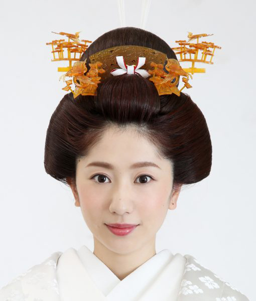 神前式 和装結婚式の髪型 日本の結婚式