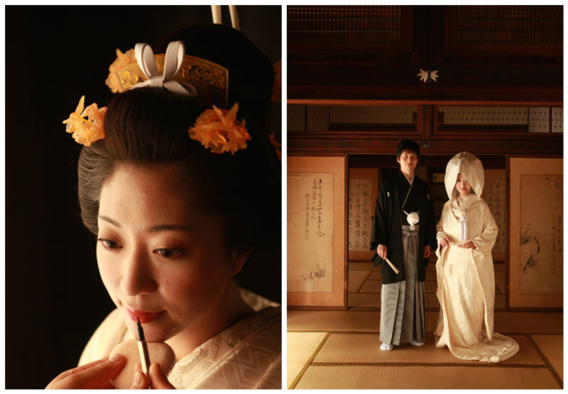 古きよき日本の結婚式にこだわった、アンティークの着物