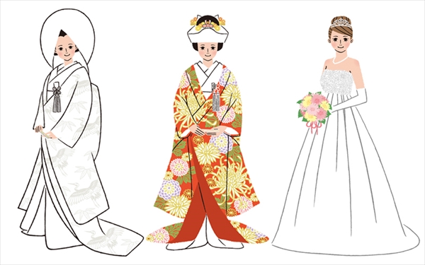 結婚式 和装 イラスト フリー Kekkonshiki Infotiket Com