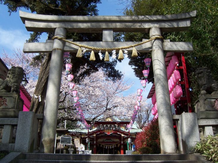桜詣で限定御朱印・期間限定の桜鈴お守りを授与
