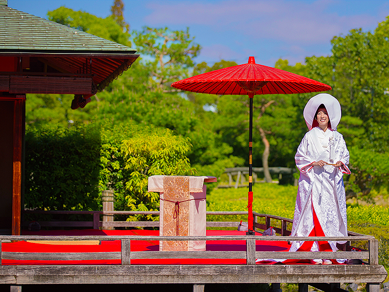 白鳥庭園 The Shugen ウェディングドレス の写真 日本の結婚式