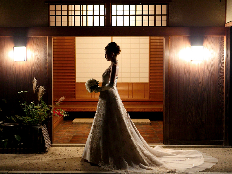 白鳥庭園 The Shugen ウェディングドレス の写真 日本の結婚式