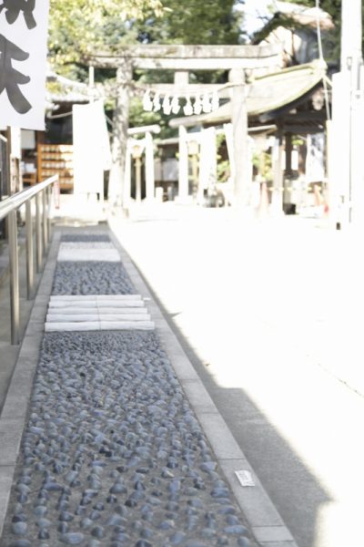 川越熊野神社の足つぼロード