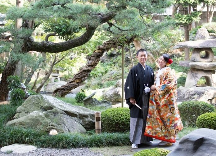 ☆☆フォトウエディングプラン☆☆有形文化財と広々とした日本庭園でリラックスしたお二人をお写真に