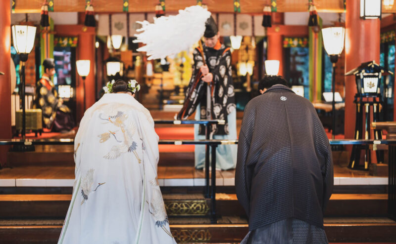 来宮神社の結婚奉告祭