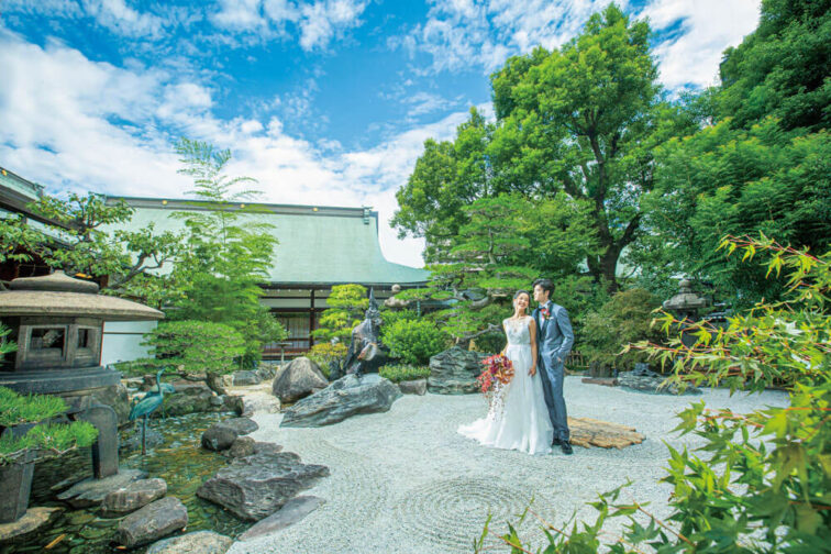 美しい日本庭園で撮影できるフォトプラン