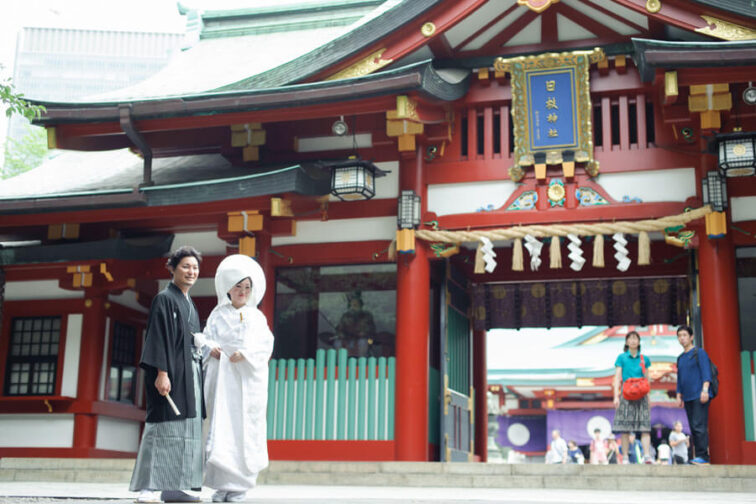【日枝神社特別プラン】格式高く華やかな本格神前式で夫婦の絆を誓う