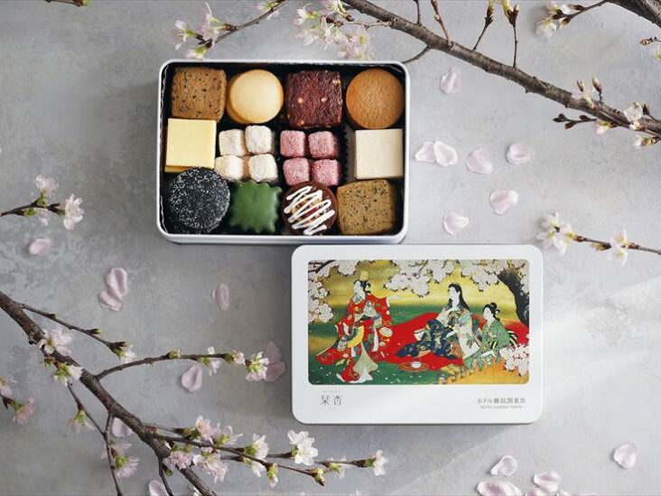 【ホテル雅叙園東京】春限定デザイン「クッキー缶・さくら」描かれた桜を愛でる、日本美のミュージアムホテルならではのお花見
