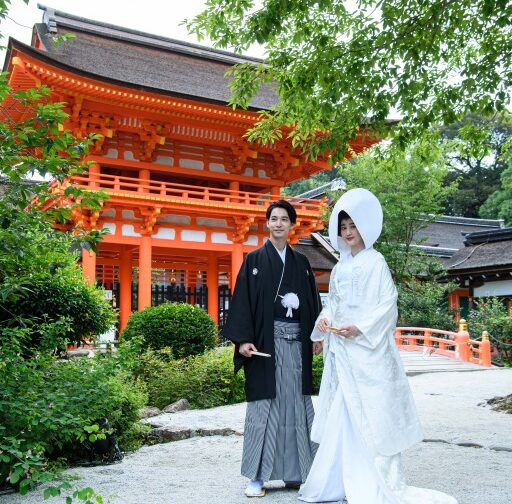 〈 前撮り フォトウエディング 〉 上賀茂神社ロケーションプラン　