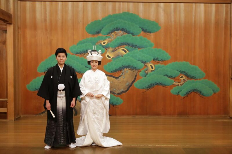 湊川神社 楠公会館 前撮り神能殿