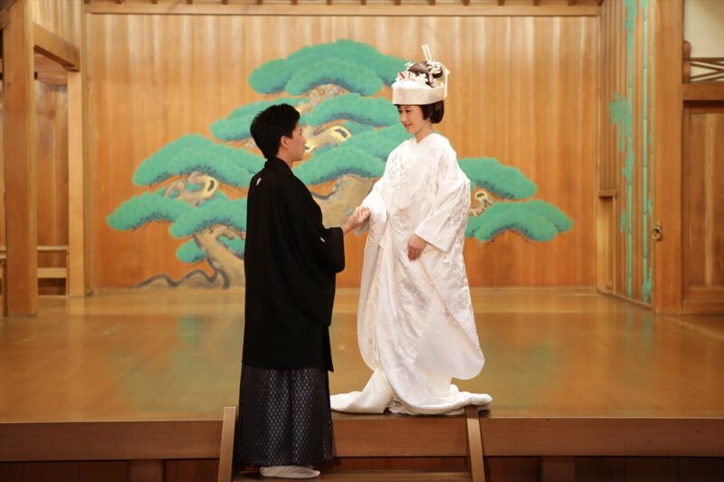 湊川神社 楠公会館 前撮り神能殿