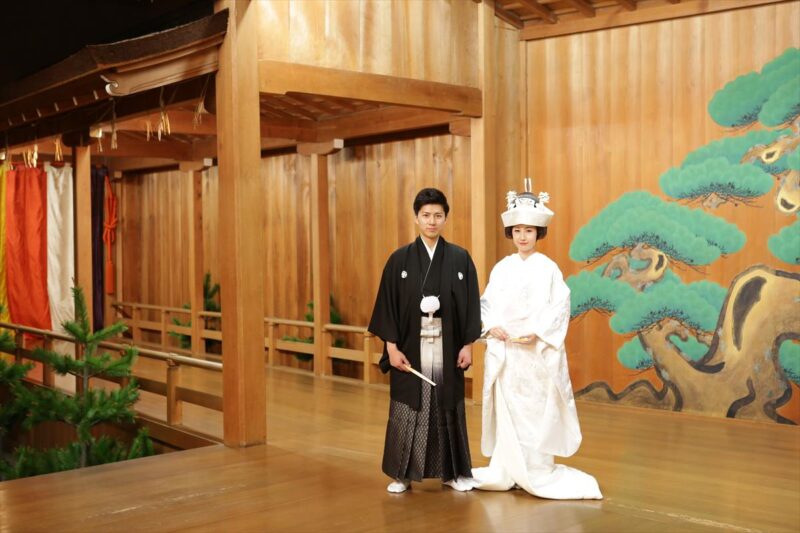湊川神社 楠公会館 前撮り神能殿