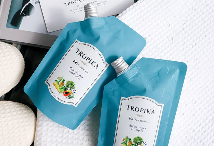 ⑤TROPIKA バタフライピーシャンプー￥3,200＆コンディショナー￥3,500
