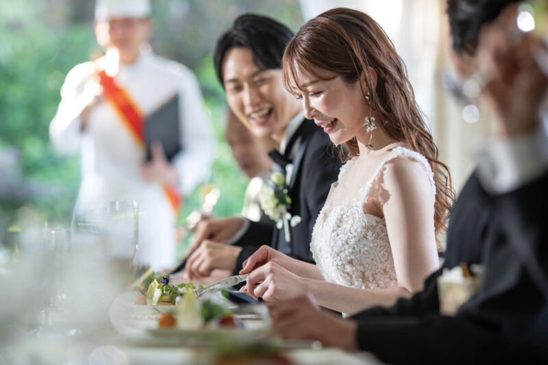 和と洋、ふたりの名工が手掛ける贅沢な二部構成の婚礼料理