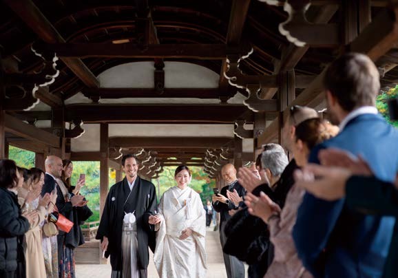 平安神宮での挙式の様子