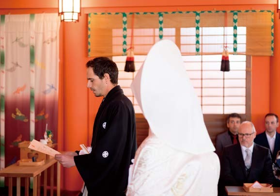 平安神宮での挙式の様子