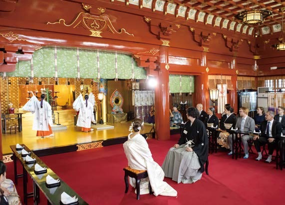 神田明神での挙式の様子