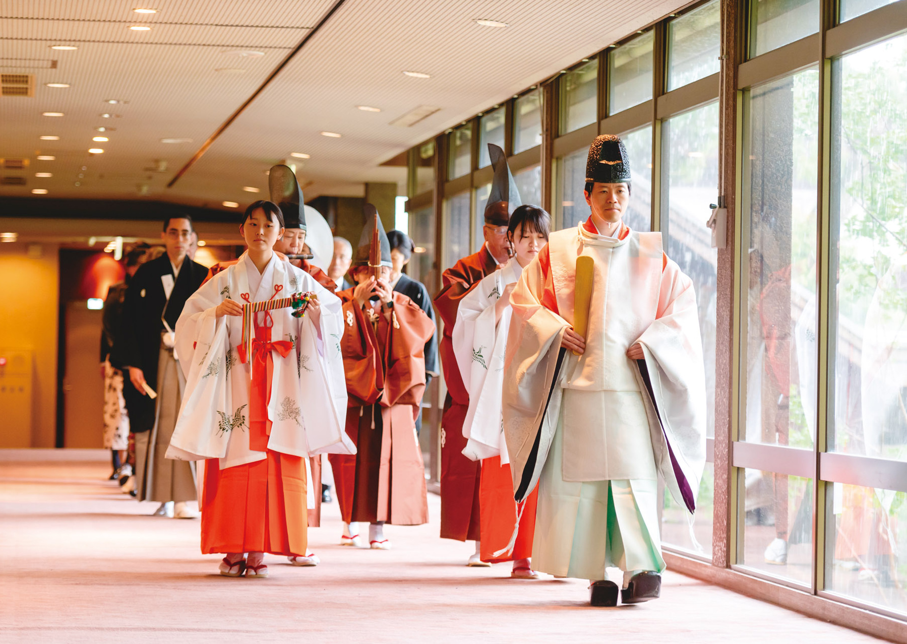 報徳二宮神社での挙式の様子